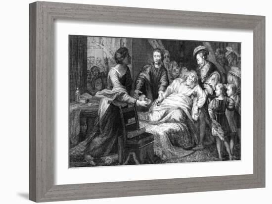 The Death of Leonardo De Vinci, 1519-Walker-Framed Giclee Print