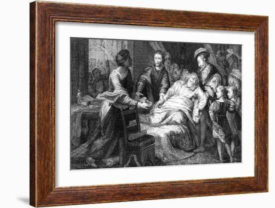 The Death of Leonardo De Vinci, 1519-Walker-Framed Giclee Print