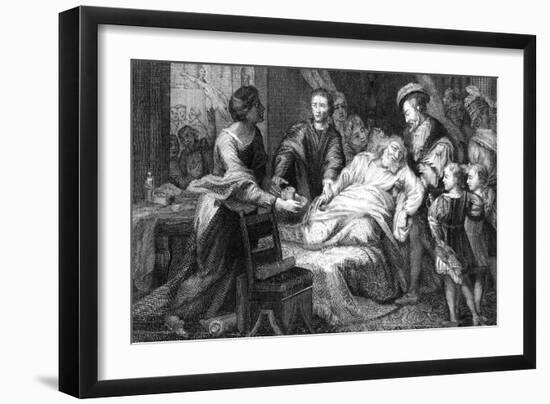 The Death of Leonardo De Vinci, 1519-Walker-Framed Giclee Print