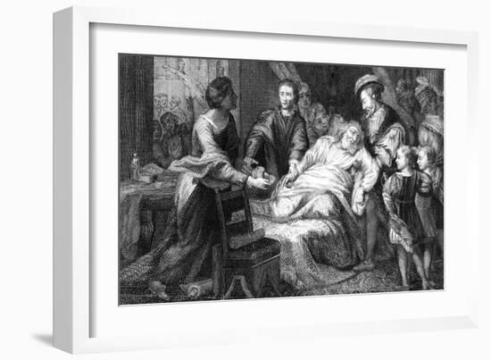 The Death of Leonardo De Vinci, 1519-Walker-Framed Giclee Print