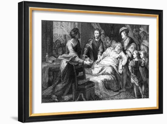 The Death of Leonardo De Vinci, 1519-Walker-Framed Giclee Print