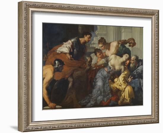 The Death of Lucretia, 17Th Century (Oil on Canvas)-Antonio Zanchi-Framed Giclee Print