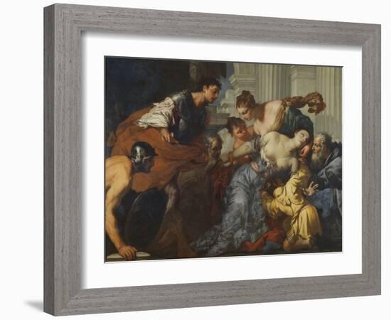The Death of Lucretia, 17Th Century (Oil on Canvas)-Antonio Zanchi-Framed Giclee Print
