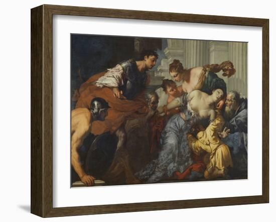 The Death of Lucretia, 17Th Century (Oil on Canvas)-Antonio Zanchi-Framed Giclee Print