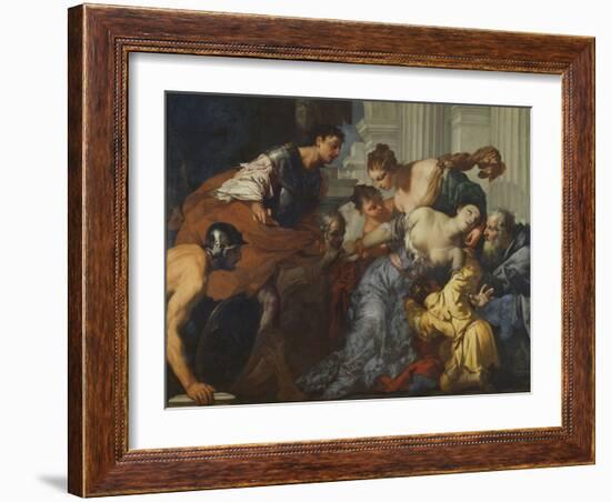 The Death of Lucretia, 17Th Century (Oil on Canvas)-Antonio Zanchi-Framed Giclee Print