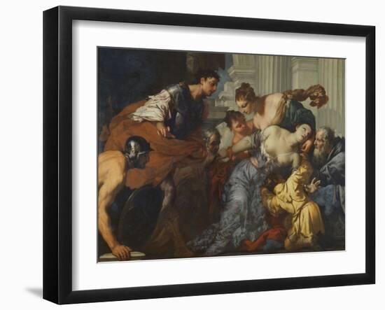 The Death of Lucretia, 17Th Century (Oil on Canvas)-Antonio Zanchi-Framed Giclee Print