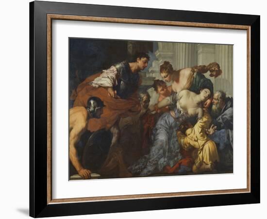 The Death of Lucretia, 17Th Century (Oil on Canvas)-Antonio Zanchi-Framed Giclee Print