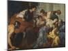 The Death of Lucretia, 17Th Century (Oil on Canvas)-Antonio Zanchi-Mounted Giclee Print