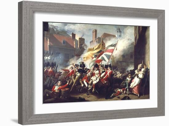 The Death of Major Peirson, 6 January 1781, 1783-John Singleton Copley-Framed Giclee Print