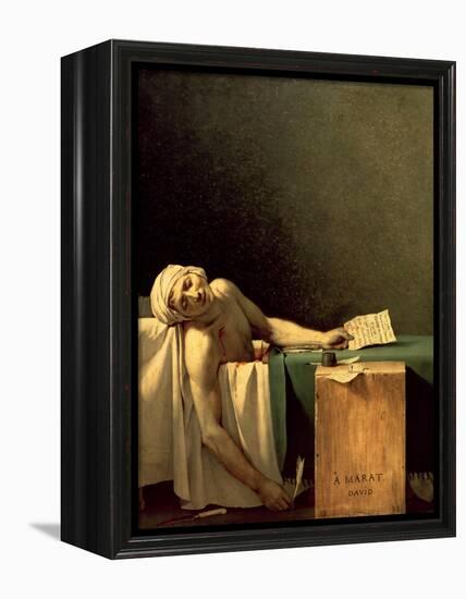 The Death of Marat, 1793-Jacques-Louis David-Framed Premier Image Canvas