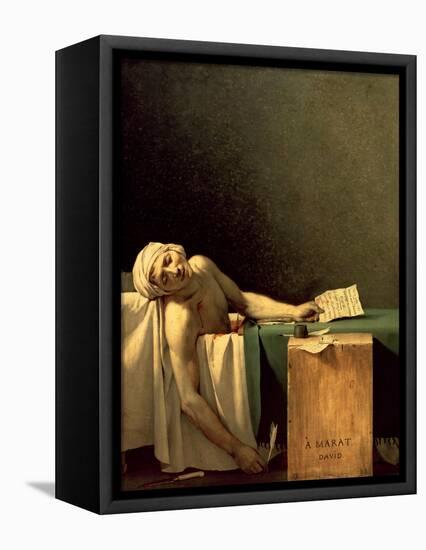 The Death of Marat, 1793-Jacques-Louis David-Framed Premier Image Canvas