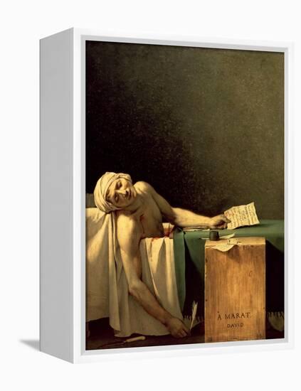 The Death of Marat, 1793-Jacques-Louis David-Framed Premier Image Canvas