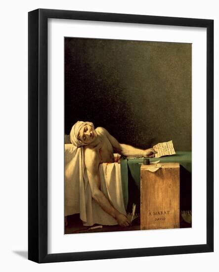 The Death of Marat, 1793-Jacques-Louis David-Framed Giclee Print