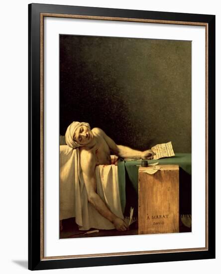 The Death of Marat, 1793-Jacques-Louis David-Framed Giclee Print