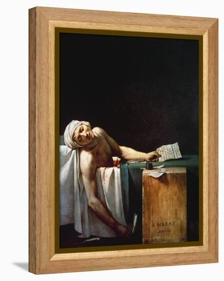 The Death Of Marat-Jacques-Louis David-Framed Premier Image Canvas