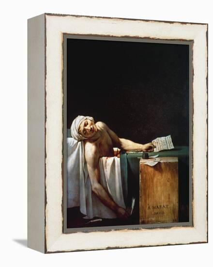 The Death Of Marat-Jacques-Louis David-Framed Premier Image Canvas