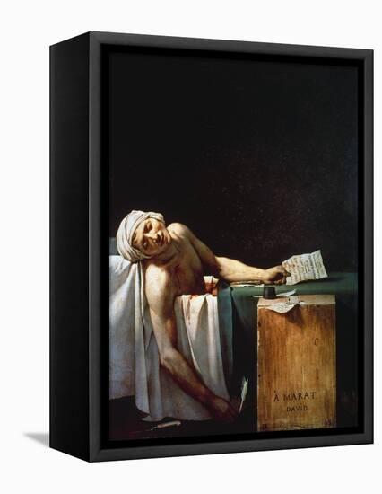 The Death Of Marat-Jacques-Louis David-Framed Premier Image Canvas