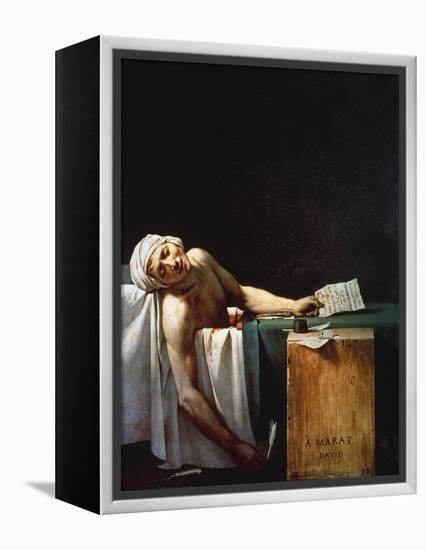 The Death Of Marat-Jacques-Louis David-Framed Premier Image Canvas