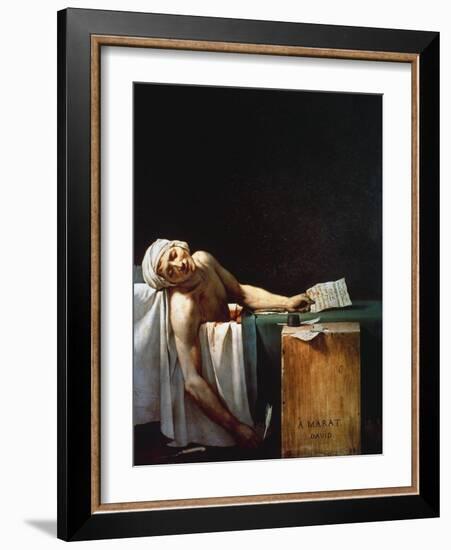 The Death Of Marat-Jacques-Louis David-Framed Giclee Print