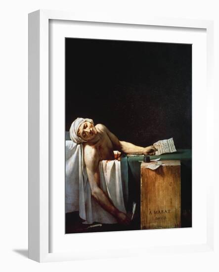 The Death Of Marat-Jacques-Louis David-Framed Giclee Print