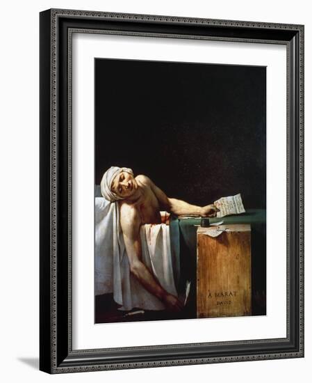 The Death Of Marat-Jacques-Louis David-Framed Giclee Print