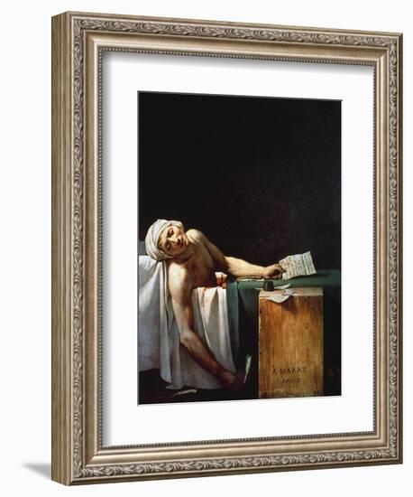 The Death Of Marat-Jacques-Louis David-Framed Giclee Print