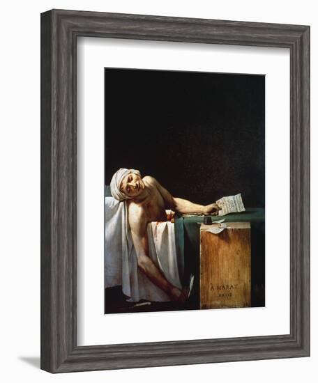 The Death Of Marat-Jacques-Louis David-Framed Giclee Print