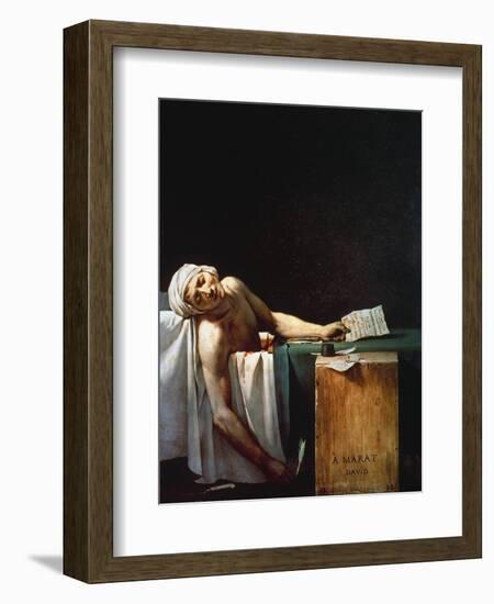 The Death Of Marat-Jacques-Louis David-Framed Giclee Print