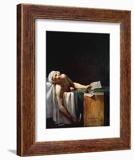 The Death Of Marat-Jacques-Louis David-Framed Giclee Print