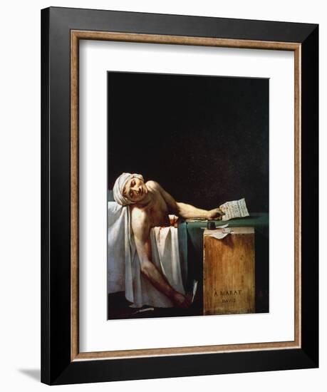 The Death Of Marat-Jacques-Louis David-Framed Giclee Print