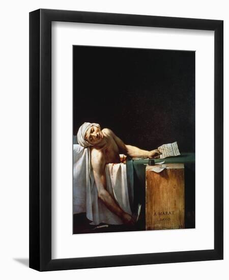 The Death Of Marat-Jacques-Louis David-Framed Giclee Print