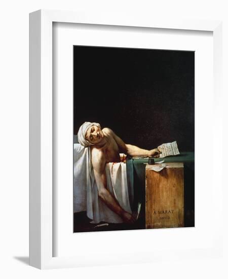 The Death Of Marat-Jacques-Louis David-Framed Giclee Print