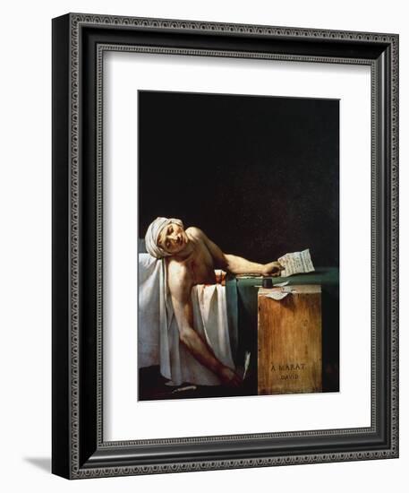 The Death Of Marat-Jacques-Louis David-Framed Giclee Print