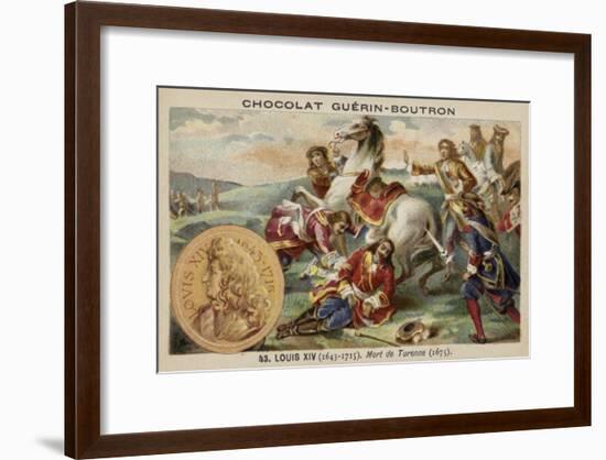 The Death of Marshal Turenne, 1675-null-Framed Giclee Print