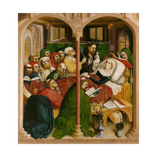the death of mary the wings of the wurzach altar 1437 giclee print