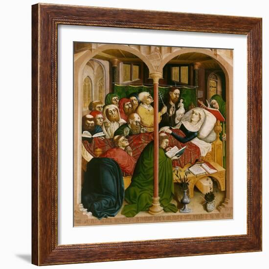 The Death of Mary. the Wings of the Wurzach Altar, 1437-Hans Multscher-Framed Giclee Print