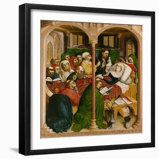 The Death of Mary. the Wings of the Wurzach Altar, 1437-Hans Multscher-Framed Giclee Print