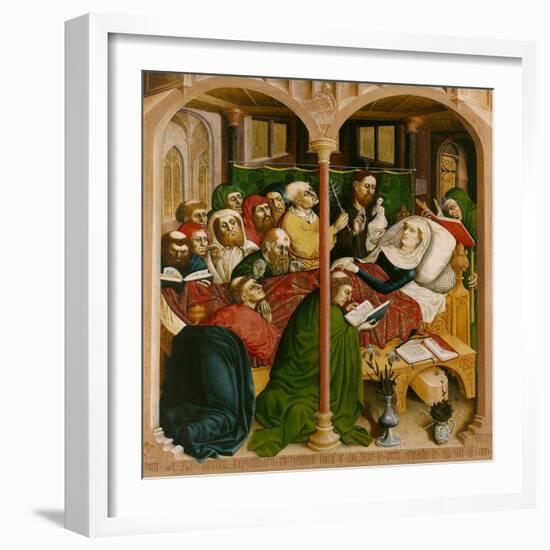 The Death of Mary. the Wings of the Wurzach Altar, 1437-Hans Multscher-Framed Giclee Print