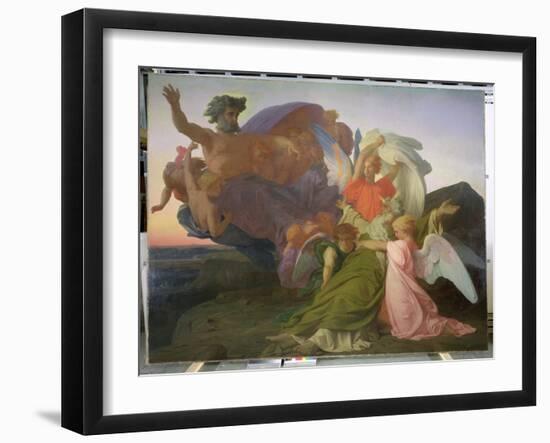 The Death of Moses, 1851 (Oil on Canvas) (See also 225067)-Alexandre Cabanel-Framed Giclee Print