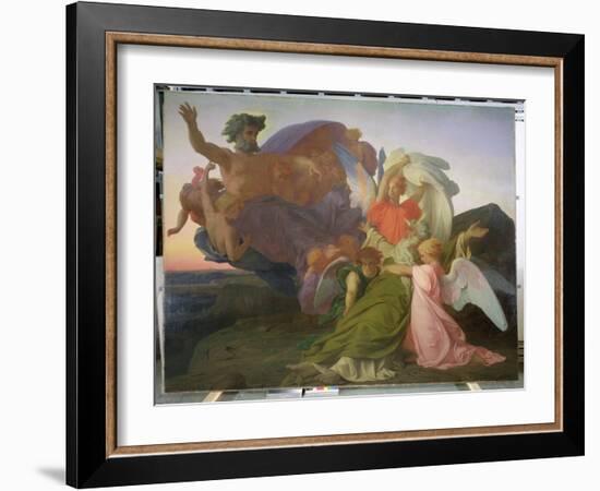 The Death of Moses, 1851 (Oil on Canvas) (See also 225067)-Alexandre Cabanel-Framed Giclee Print