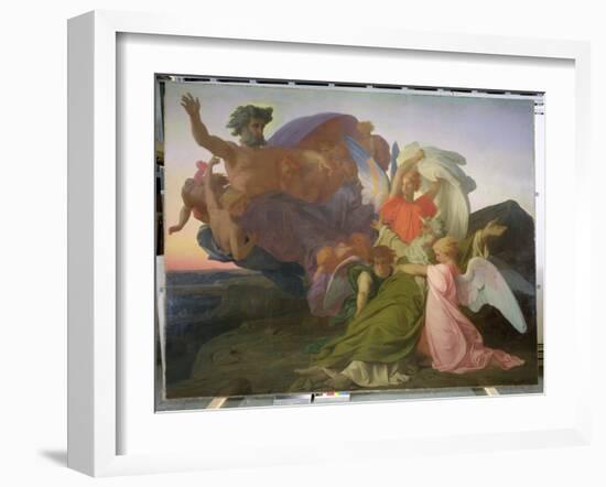 The Death of Moses, 1851 (Oil on Canvas) (See also 225067)-Alexandre Cabanel-Framed Giclee Print