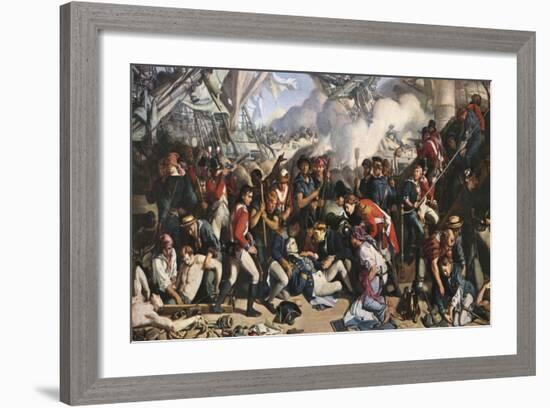 The Death of Nelson, 1805, (1859-186)-Daniel Maclise-Framed Giclee Print