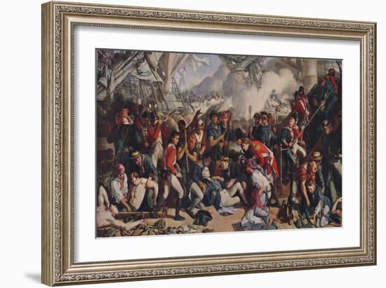 The Death of Nelson, 1859-64, (1938)-Daniel Maclise-Framed Giclee Print