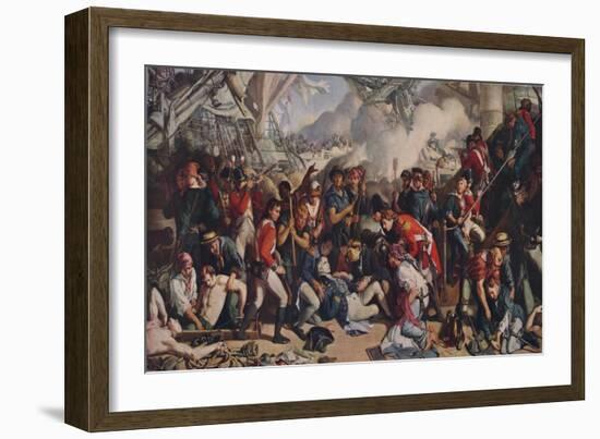 The Death of Nelson, 1859-64, (1938)-Daniel Maclise-Framed Giclee Print