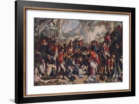 The Death of Nelson, 1859-64, (1938)-Daniel Maclise-Framed Giclee Print