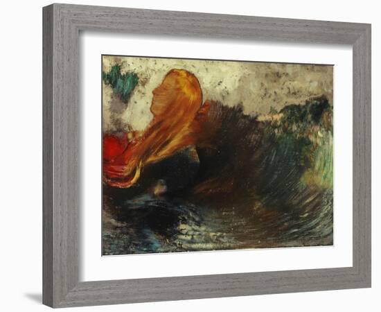 The Death of Ophelia; La Mort D'Ophelie-Odilon Redon-Framed Giclee Print