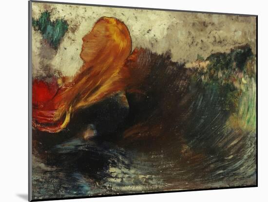 The Death of Ophelia; La Mort D'Ophelie-Odilon Redon-Mounted Giclee Print