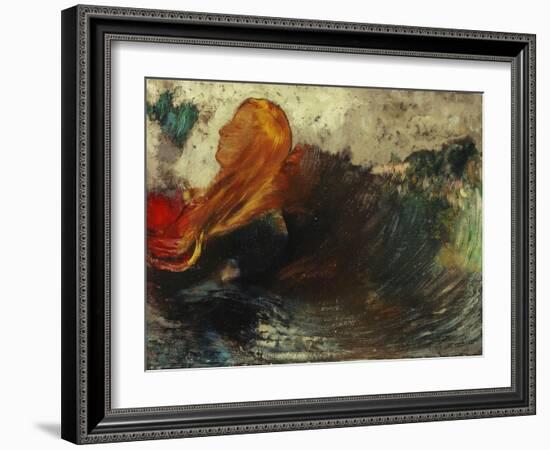 The Death of Ophelia; La Mort D'Ophelie-Odilon Redon-Framed Giclee Print