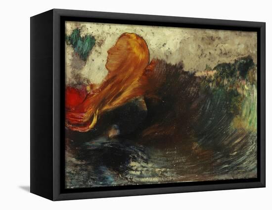 The Death of Ophelia; La Mort D'Ophelie-Odilon Redon-Framed Premier Image Canvas