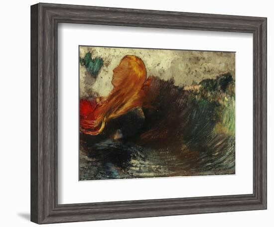 The Death of Ophelia; La Mort D'Ophelie-Odilon Redon-Framed Giclee Print